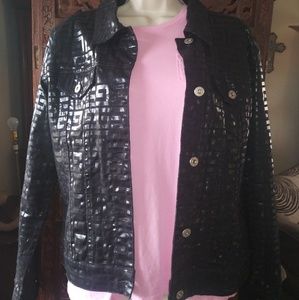 Guess Jeans Glamour L woman's Black jacket vintage